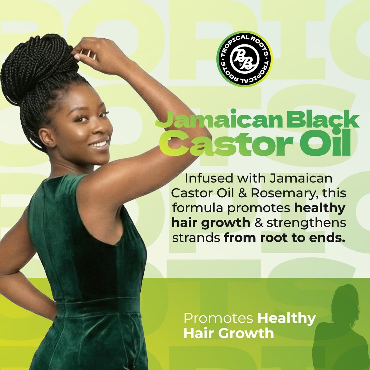 Bronner Brothers Tropical Roots Black Castor Oil with Rosemary, 5 Fl Oz - Nourishing Hair Treatment Oil Avelisse