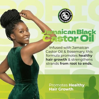 Bronner Brothers Tropical Roots Black Castor Oil with Rosemary, 5 Fl Oz - Nourishing Hair Treatment Oil Avelisse