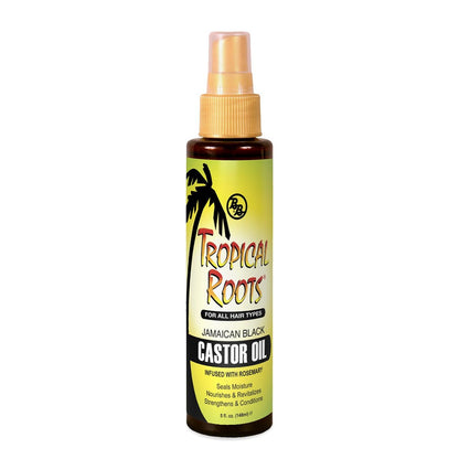 Bronner Brothers Tropical Roots Black Castor Oil with Rosemary, 5 Fl Oz - Nourishing Hair Treatment Oil Avelisse