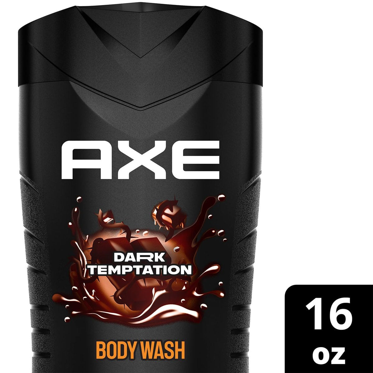 AXE Dark Temptation Body Wash, 3-Pack, 16 Fl Oz Each - Refreshing Chocolate Scent for Men Avelisse