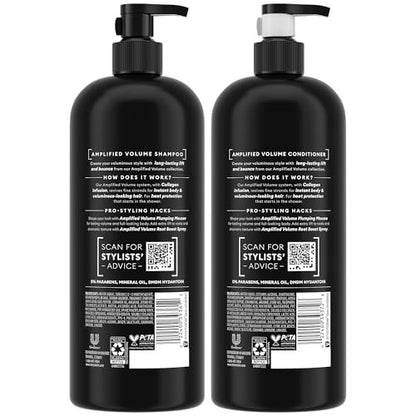 TRESemmé Amplified Volume + Collagen Infusion Shampoo and Conditioner Set with Keratin Repair Mask, 56 Fl Oz Avelisse