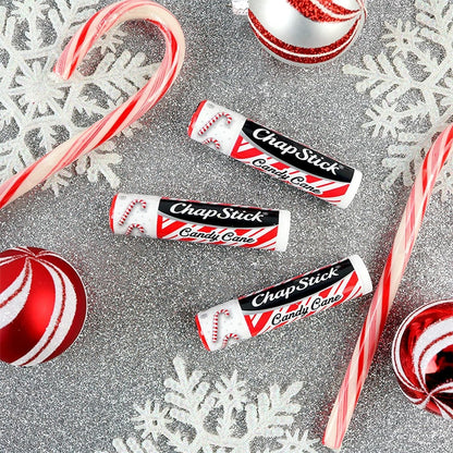 ChapStick Bulk Lip Balm, Candy Cane Packs (12 Sticks) – Fresh & Minty Lip Moisturizer, 0.15 Oz Each