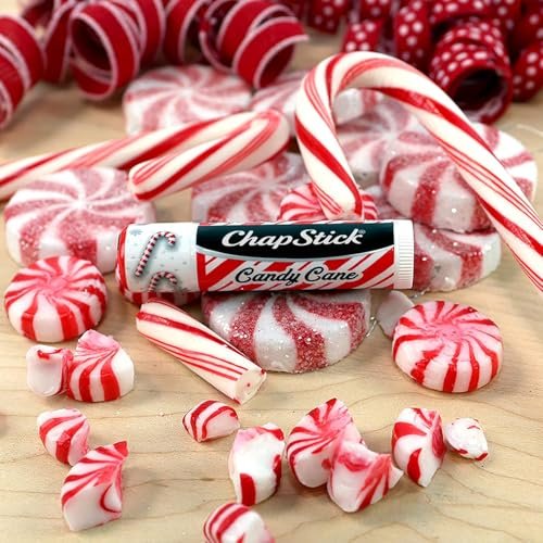 ChapStick Bulk Lip Balm, Candy Cane Packs (12 Sticks) – Fresh & Minty Lip Moisturizer, 0.15 Oz Each - görsel 7