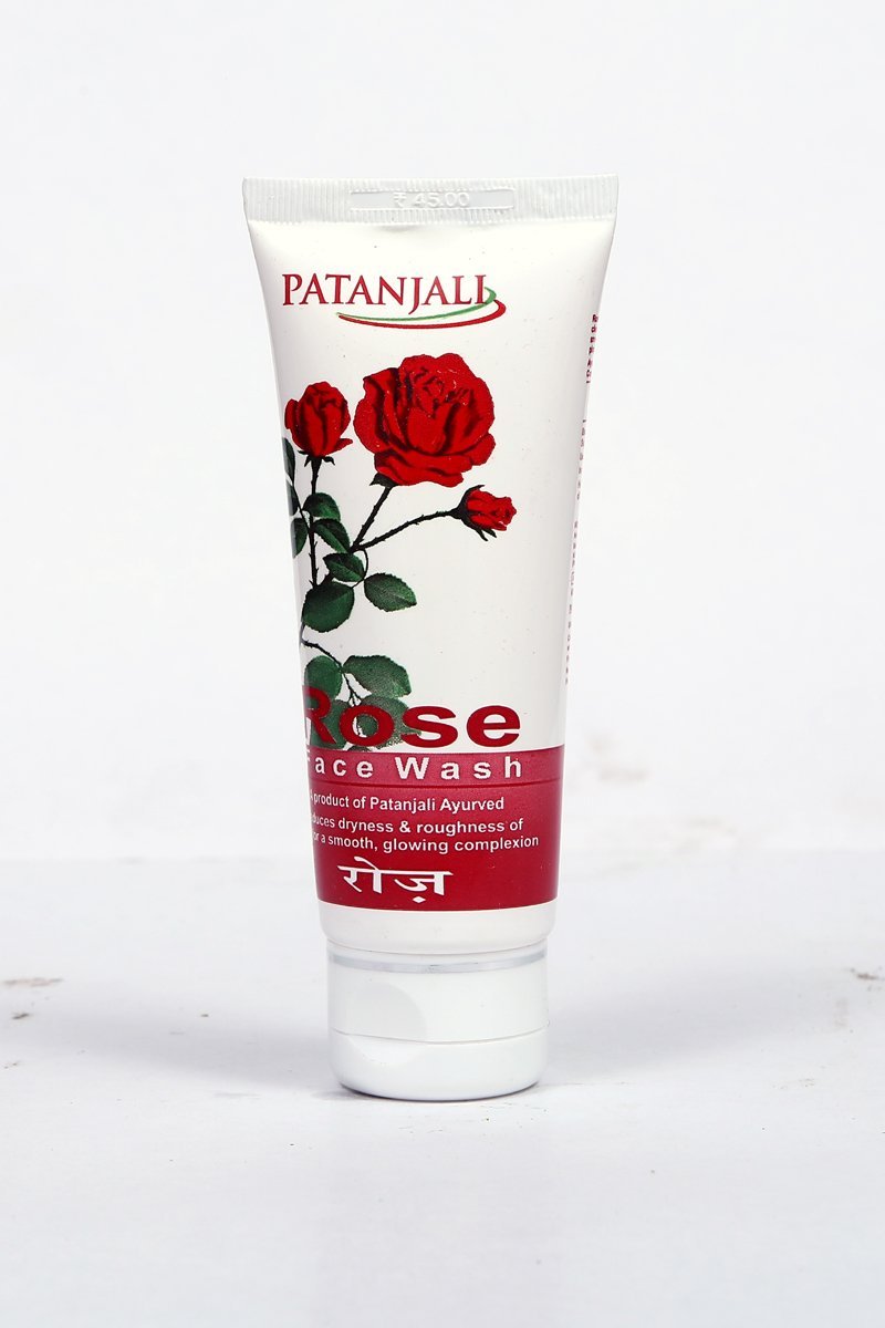 Patanjali Rose Face Wash 60g - Natural Ayurvedic Cleanser for Glowing Skin - görsel 1
