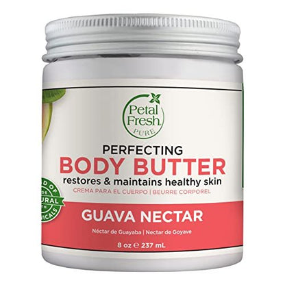 Petal Fresh Body Butter - Guava Nectar, 8 oz - Intense Moisturizer for Dry Skin