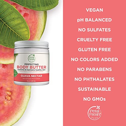 Petal Fresh Body Butter - Guava Nectar, 8 oz - Intense Moisturizer for Dry Skin - görsel 14