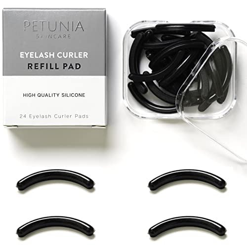 PETUNIA SKINCARE Black Eyelash Curler Refills (24-Pack) Replacement Pads – Universal Fit Silicone Pads for Standard Curlers - görsel 2