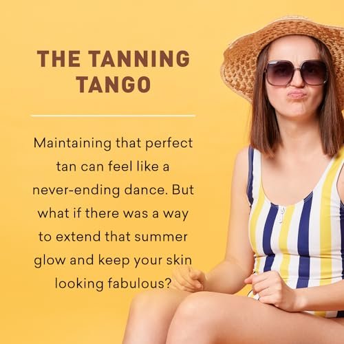 Just Nutritive Indoor Tanning Lotion - Natural Tanning Bed Moisturizer with Aloe, Coffee, Papaya & Vitamin E - Accelerate, Extend & Maintain Tan - Non-Bronzing Formula - 8 Fl Oz Avelisse