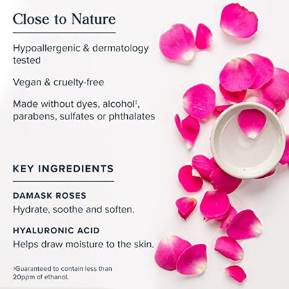 HERITAGE STORE Rosewater Facial Serum with 1% Hyaluronic Acid – Deep Hydration for Dry & Combination Skin, Minimizes Fine Lines & Wrinkles, Natural Glow, Hypoallergenic, Vegan, 2 oz Avelisse