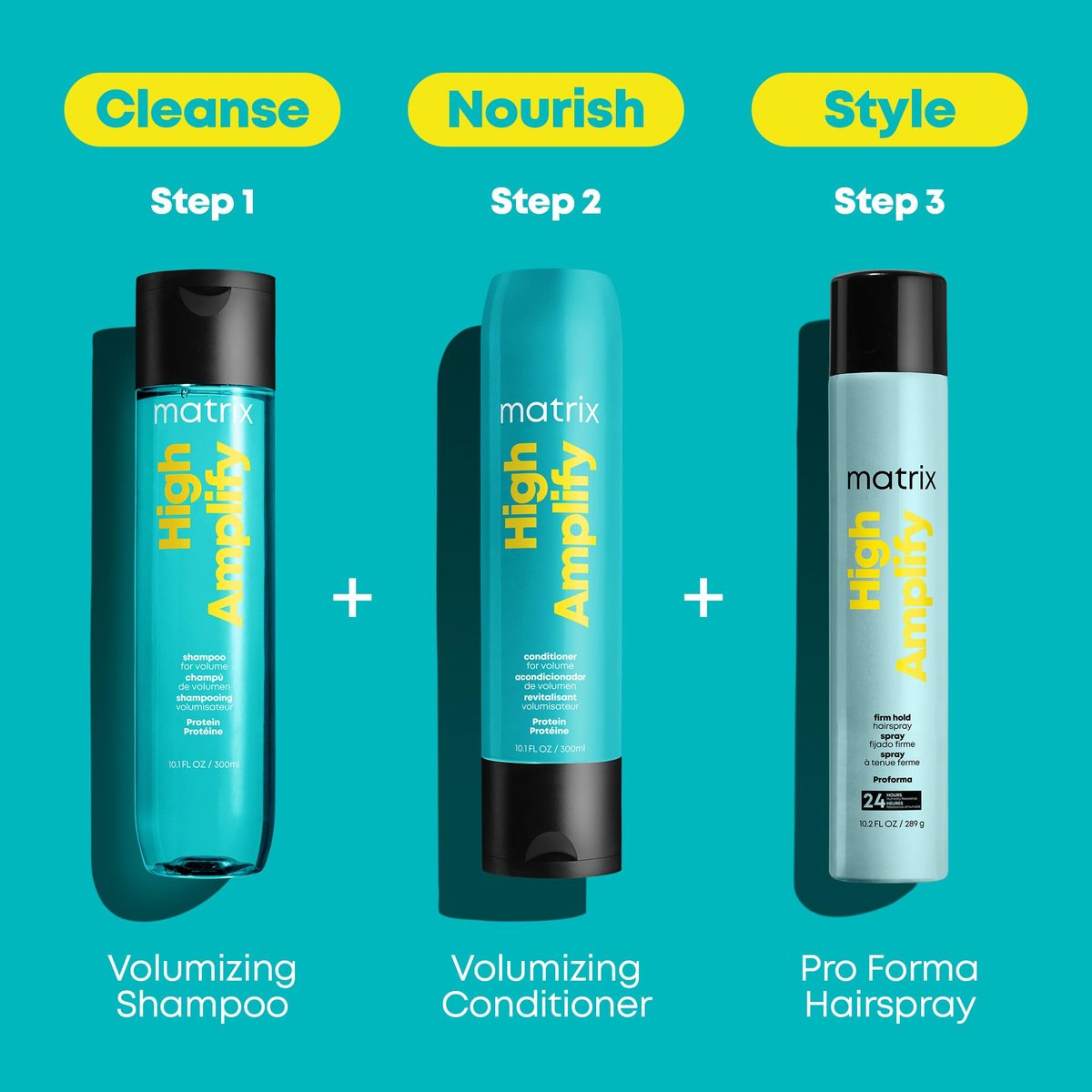 Matrix High Amplify ProForma Firm Hold Hairspray - Intense Volume & Shine, Silicone-Free, Vegan, 24H Humidity Resistance, Fast Drying, 10.2 oz Avelisse