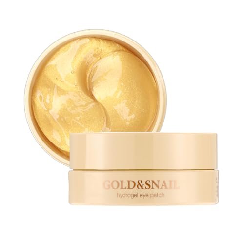 Petitfee Gold & Snail Hydrogel Eye Patches – 60 Count (30 Pairs) – 24k Gold & Snail Mucin Eye Mask for Firming, Hydrating, and Healthy Skin - görsel 4