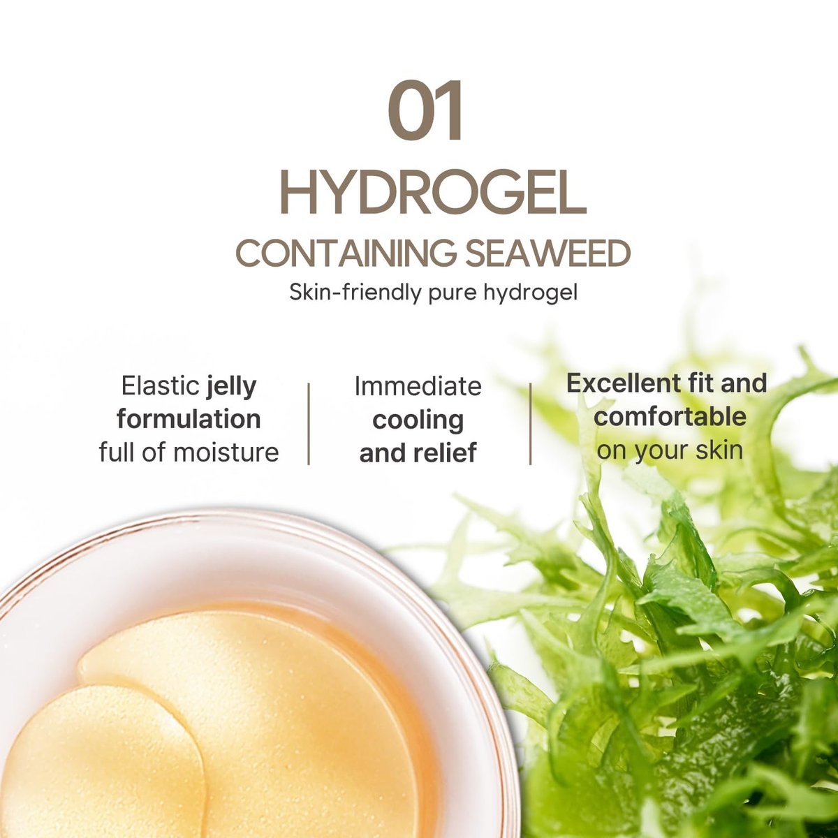Petitfee Gold & Snail Hydrogel Eye Patches – 60 Count (30 Pairs) – 24k Gold & Snail Mucin Eye Mask for Firming, Hydrating, and Healthy Skin - görsel 9
