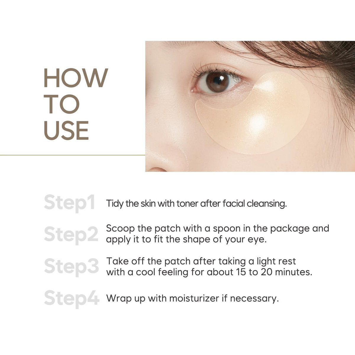 Petitfee Gold & Snail Hydrogel Eye Patches – 60 Count (30 Pairs) – 24k Gold & Snail Mucin Eye Mask for Firming, Hydrating, and Healthy Skin - görsel 17