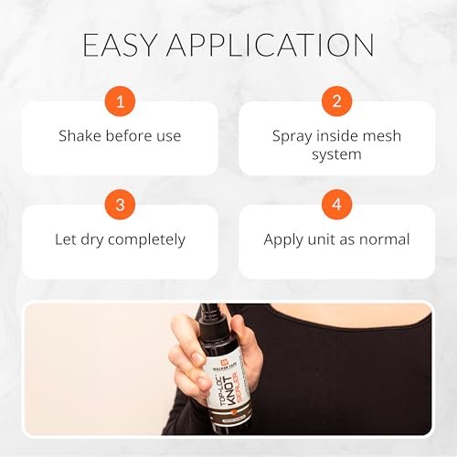 Walker Tape Top-Loc Knot Sealer Spray 4 fl oz - Reduces Shedding & Extends Hairpiece Life for Lace Wigs and Toupees Avelisse