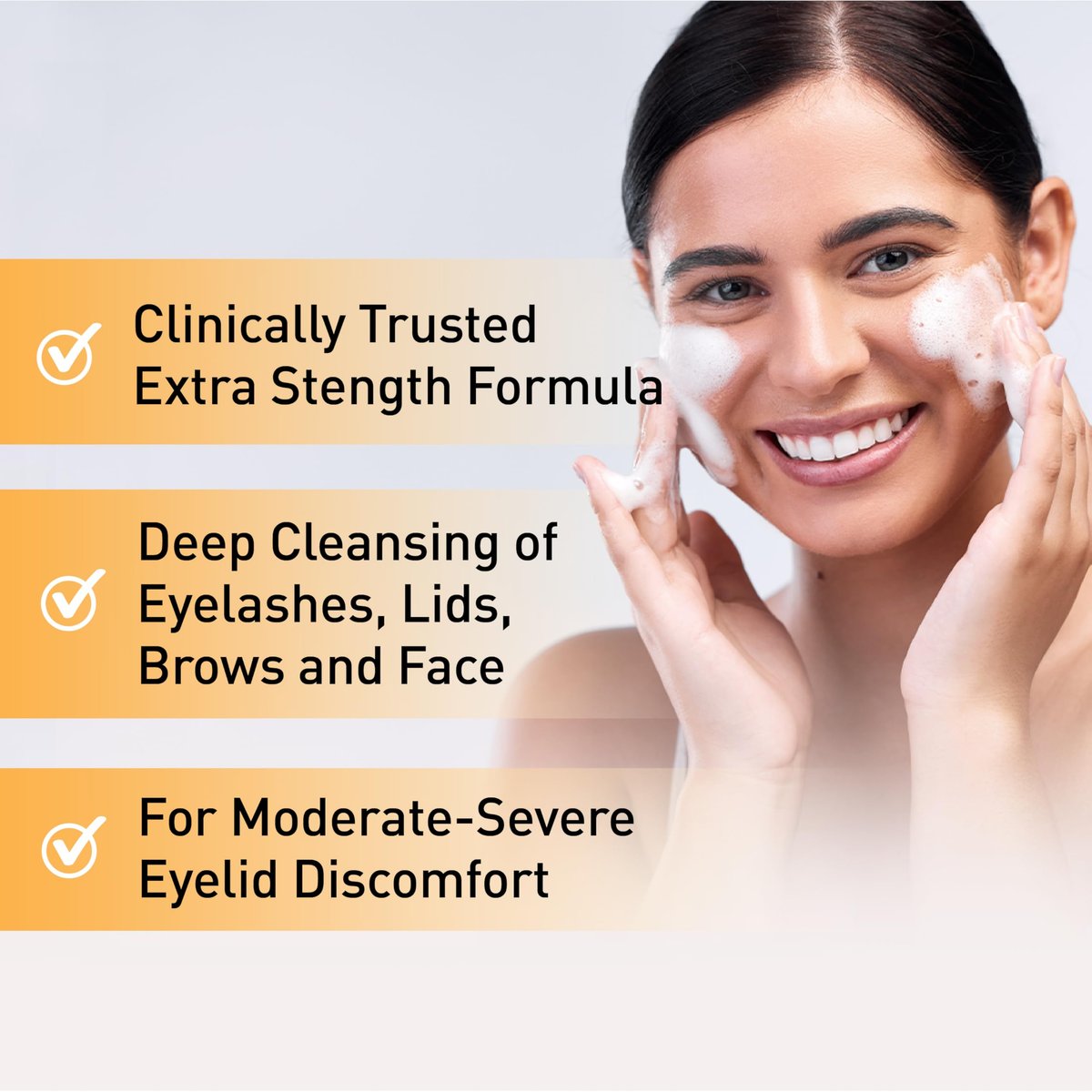 OCuSOFT Oust Demodex Foam Cleanser Extra Strength - Tea Tree Oil Foaming Eyelid Cleanser for Oil, Debris & Pollen Removal - 1.68 fl oz Avelisse