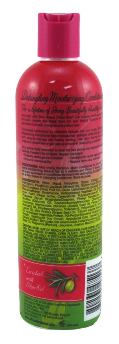 African Pride Dream Kids Detangling Conditioner - 12 oz (Pack of 6) - Moisturizing & Nourishing for Curly, Coily Hair