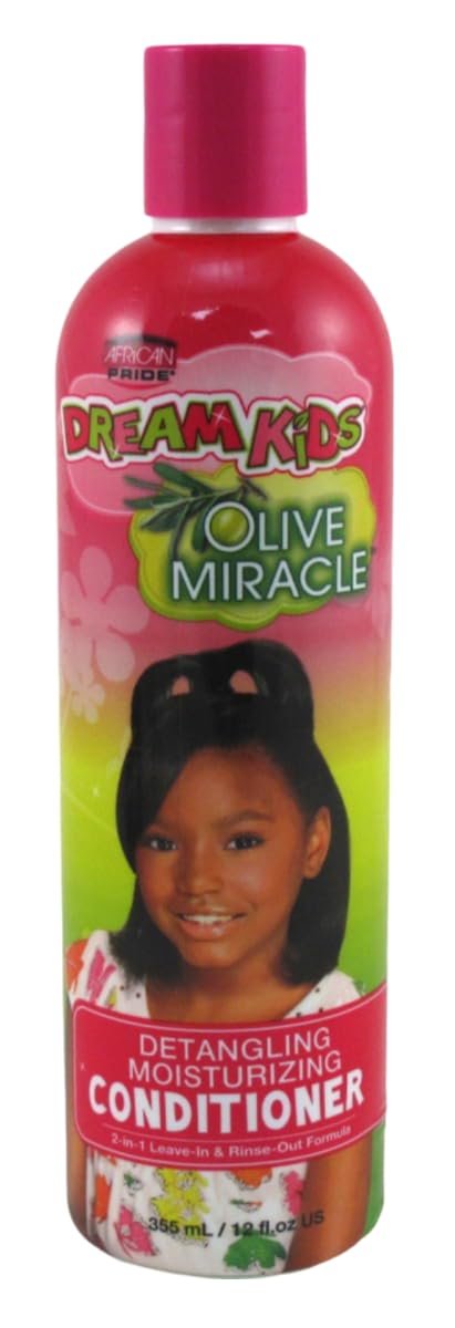 African Pride Dream Kids Detangling Conditioner - 12 oz (Pack of 6) - Moisturizing & Nourishing for Curly, Coily Hair - görsel 4