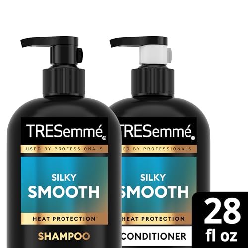 TRESemmé Shampoo and Conditioner Set with Keratin Repair Hair Mask – Silky & Smooth Anti-Frizz Hair Products, 56 Fl Oz Avelisse