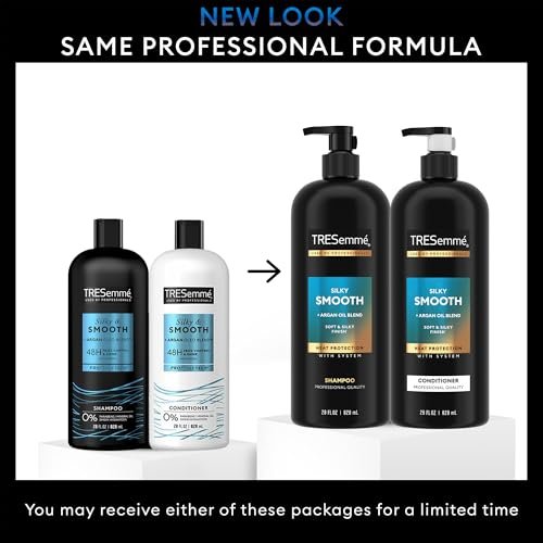 TRESemmé Shampoo and Conditioner Set with Keratin Repair Hair Mask – Silky & Smooth Anti-Frizz Hair Products, 56 Fl Oz Avelisse