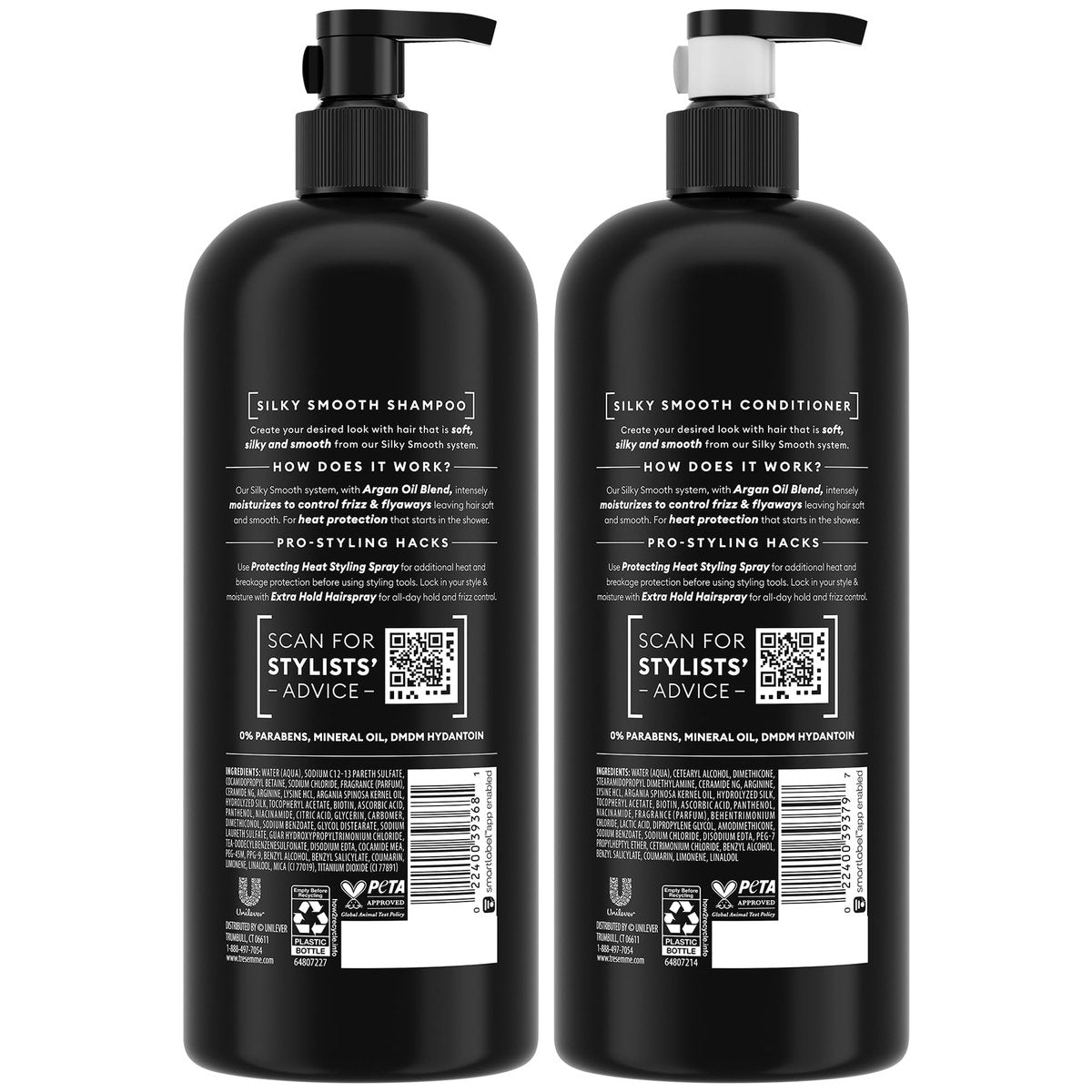 TRESemmé Shampoo and Conditioner Set with Keratin Repair Hair Mask – Silky & Smooth Anti-Frizz Hair Products, 56 Fl Oz Avelisse