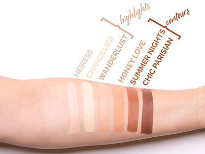 Aesthetica Cream Contour & Highlighting Makeup Kit - Vegan & Cruelty-Free Contouring Palette with Step-by-Step Guide Avelisse