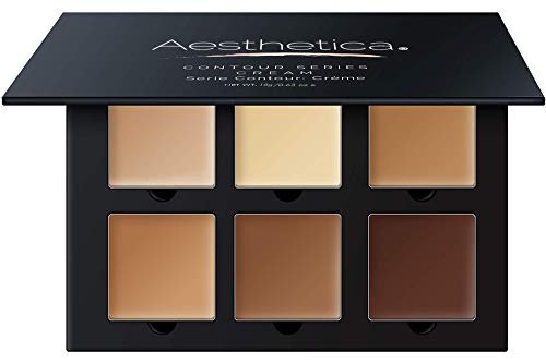 Aesthetica Cream Contour & Highlighting Makeup Kit - Vegan & Cruelty-Free Contouring Palette with Step-by-Step Guide Avelisse