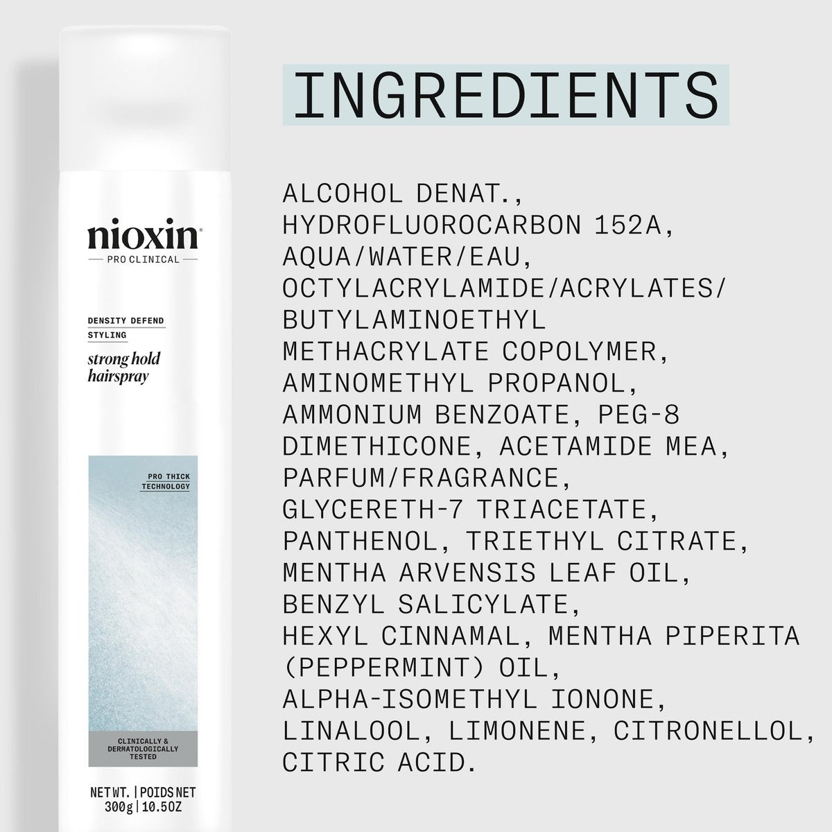 NIOXIN Density Defend Strong Hold Hairspray – Humidity Resistant, 10.6 oz - görsel 13