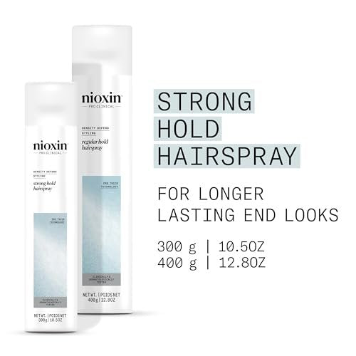 NIOXIN Density Defend Strong Hold Hairspray – Humidity Resistant, 10.6 oz - görsel 4