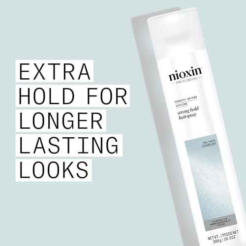 NIOXIN Density Defend Strong Hold Hairspray – Humidity Resistant, 10.6 oz - görsel 6