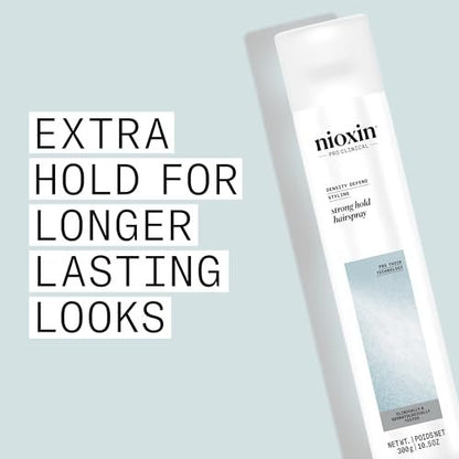 NIOXIN Density Defend Strong Hold Hairspray – Humidity Resistant, 10.6 oz