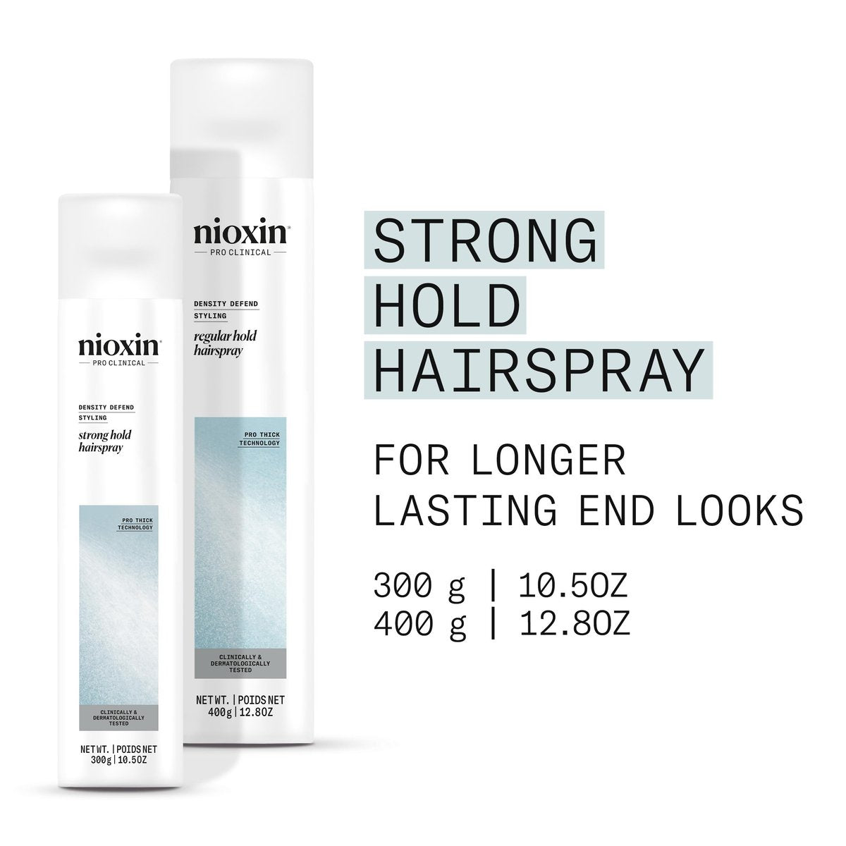NIOXIN Density Defend Strong Hold Hairspray – Humidity Resistant, 10.6 oz - görsel 3