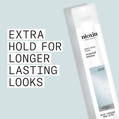 NIOXIN Density Defend Strong Hold Hairspray – Humidity Resistant, 10.6 oz