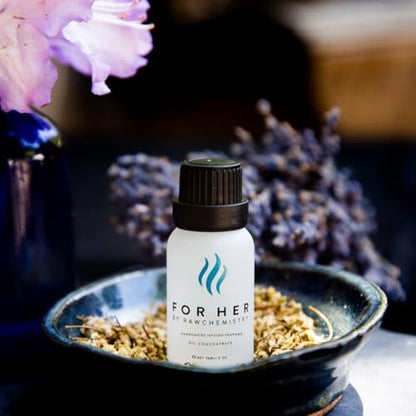 RawChemistry for Her - Pheromone Infused Perfume Oil - Elegance, Extra Strength (15ml Concentrate) Avelisse