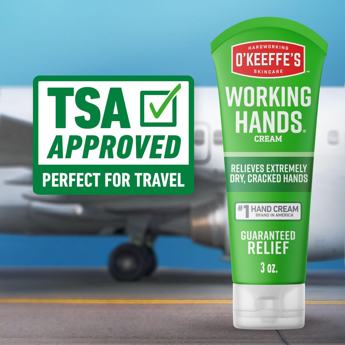 O'Keeffe's Working Hands Hand Cream & Healthy Feet Foot Cream Duo (3 oz Each) - Repairing Skincare for Extremely Dry, Cracked Hands and Feet Avelisse