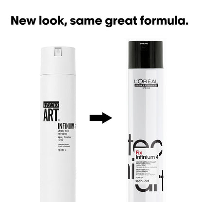 L'Oréal Professionnel Paris Infinium 4 Strong Hold Hairspray - Natural Shine, Frizz Control, 10.2 oz Avelisse