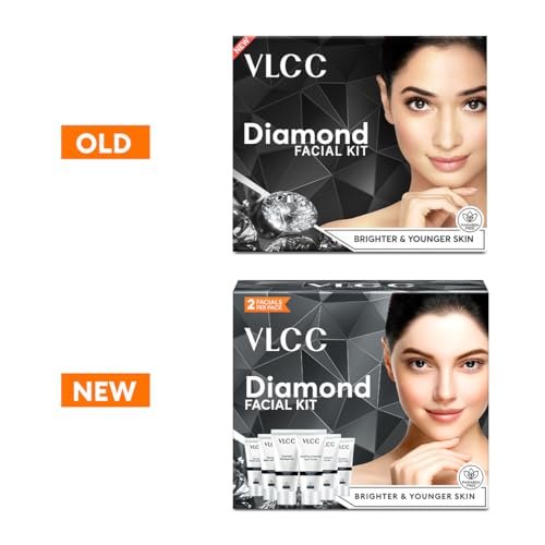 VLCC Diamond Facial Kit - Single Use | Salon-Like Facial at Home in 6 Steps | 60g - görsel 4