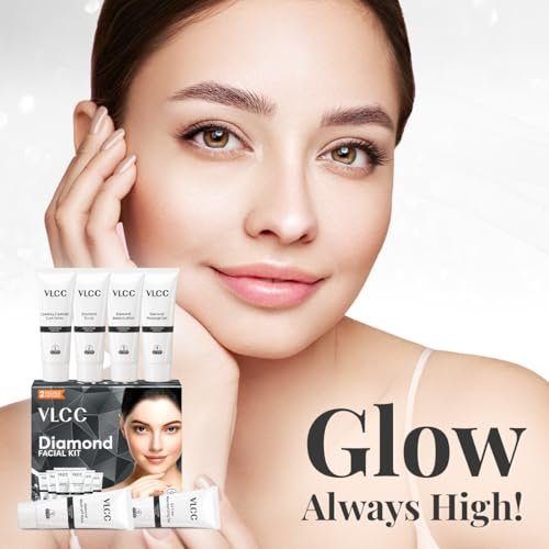 VLCC Diamond Facial Kit - Single Use | Salon-Like Facial at Home in 6 Steps | 60g - görsel 12