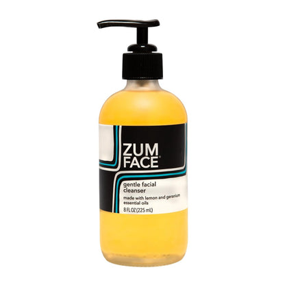 Indigo Wild Zum Face Gentle Facial Cleanser – Natural Skincare with Coconut, Olive & Jojoba Oil – Lemon & Geranium Scent – 8 fl oz Avelisse