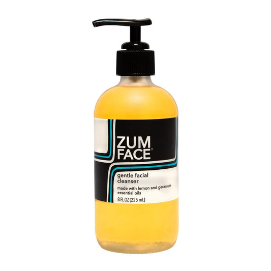 Indigo Wild Zum Face Gentle Facial Cleanser – Natural Skincare with Coconut, Olive & Jojoba Oil – Lemon & Geranium Scent – 8 fl oz Avelisse