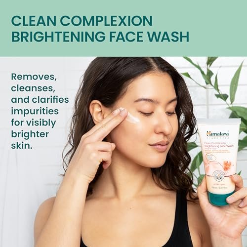 Himalaya Clean Complexion Brightening Face Wash for Bright, Clean Skin - 150 ml (5.07 oz) - All Skin Types - Paraben & SLS Free - görsel 6