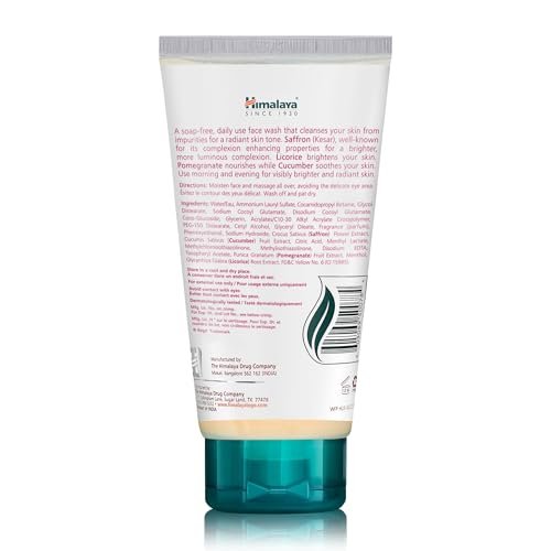Himalaya Clean Complexion Brightening Face Wash for Bright, Clean Skin - 150 ml (5.07 oz) - All Skin Types - Paraben & SLS Free - görsel 4