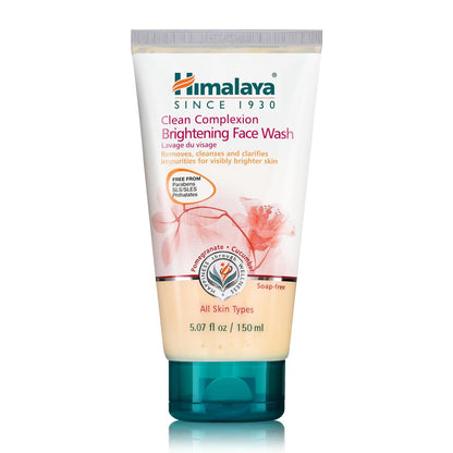 Himalaya Clean Complexion Brightening Face Wash for Bright, Clean Skin - 150 ml (5.07 oz) - All Skin Types - Paraben & SLS Free