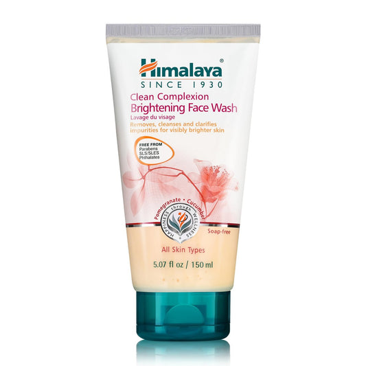 Himalaya Clean Complexion Brightening Face Wash for Bright, Clean Skin - 150 ml (5.07 oz) - All Skin Types - Paraben & SLS Free