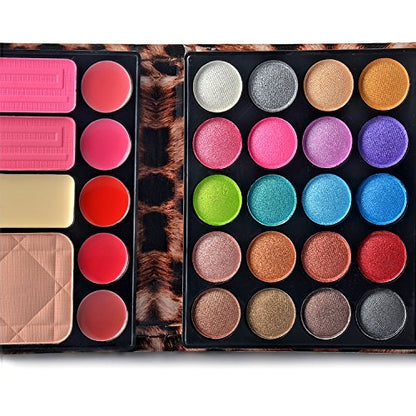 Ecvtop Professional 29-Color Makeup Palette Kit - Eyeshadow, Lip Gloss, Blush & Concealer