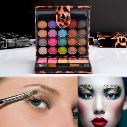 Ecvtop Professional 29-Color Makeup Palette Kit - Eyeshadow, Lip Gloss, Blush & Concealer