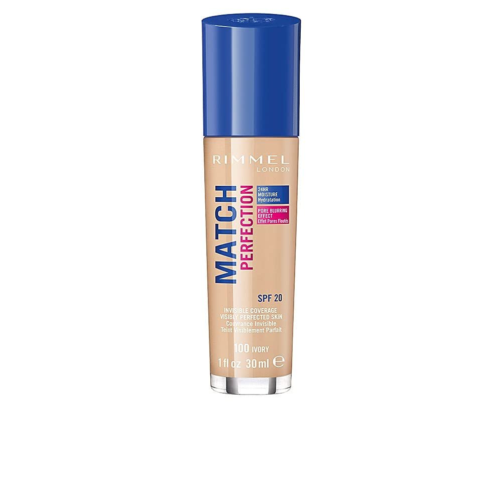 Rimmel London Match Perfection Foundation SPF20 100 Ivory 30ml - görsel 1