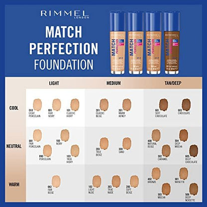 Rimmel Match Perfection Foundation SPF20 200 Soft Beige