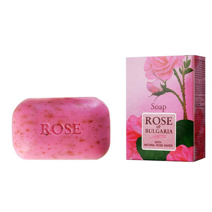 Rose of Bulgaria Soap 100g - 100% Natural Handmade Soap Bar by Biofresh Cosmetics