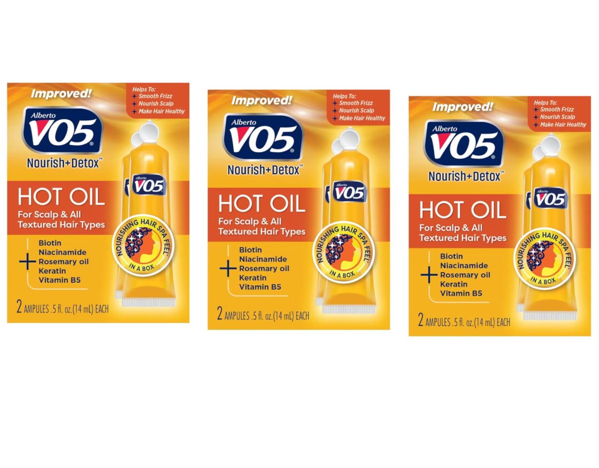 Alberto VO5 Hot Oil Therapy Treatment - 3 Pack (6 Treatments) for Deep Conditioning & Shine - görsel 2