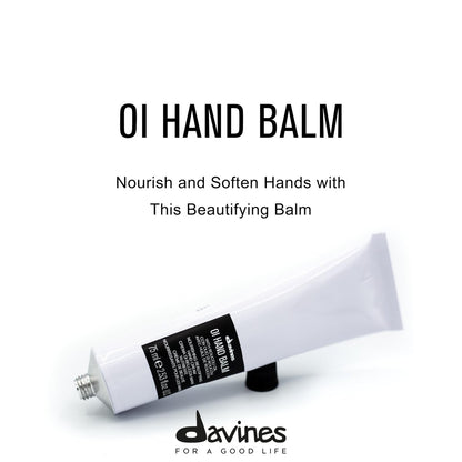 Davines OI Hand Balm - Nourishing Anti-Aging Hand Cream with Antioxidant Roucou Oil, Lightweight & Fast Absorbing Hydration, 2.54 Fl Oz Avelisse